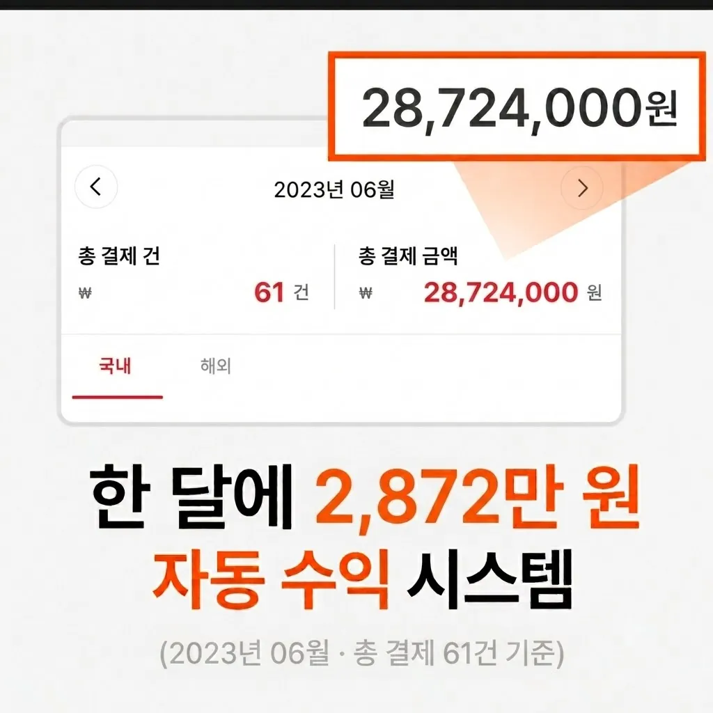 2023년 6월 결제 기록 화면